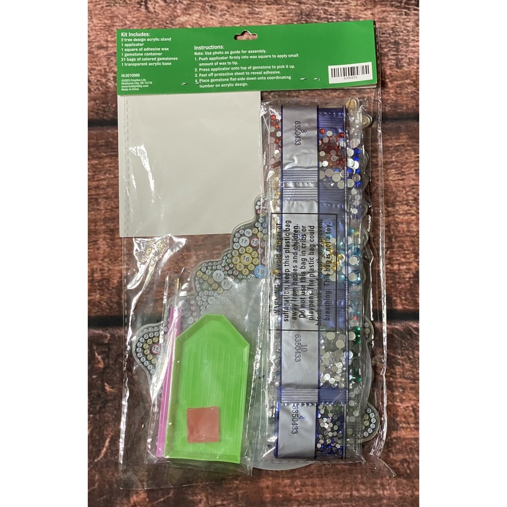 Christmas Tree Acrylic Standing 3D Diamond Painting Kit Hobby Lobby - Picture 2 of 2